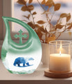 10-inch Polar Bear Memorial Urn for Ashes