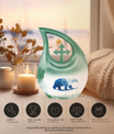 10-inch Polar Bear Memorial Urn for Ashes