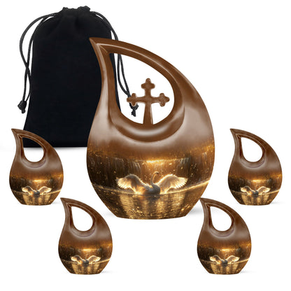 Personalized Bird Cremation Urn for Men & Women - 10-inch, 200 cu in - Yatskia