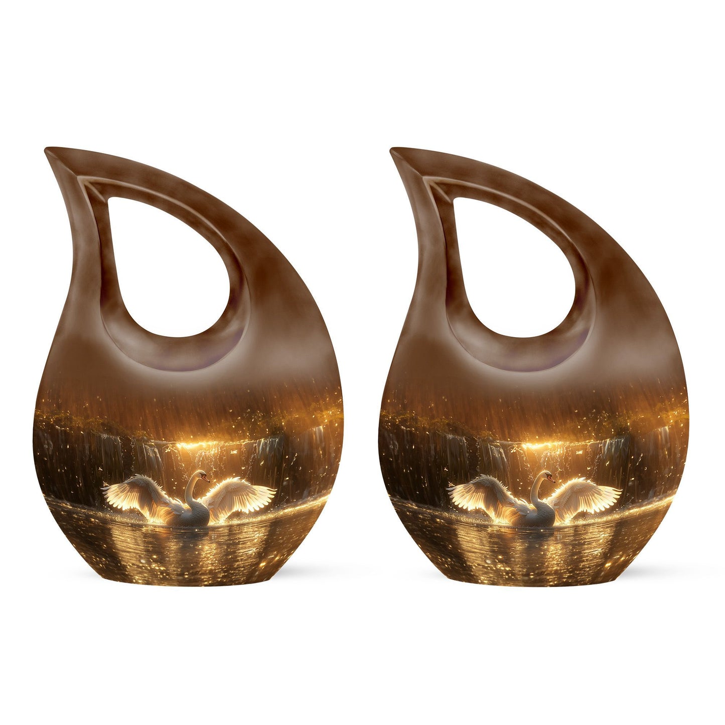 10-inch Swan Cremation and Burial Urn.