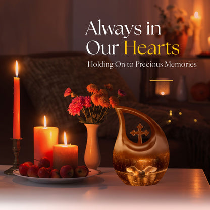10-inch Swan Cremation and Burial Urn.