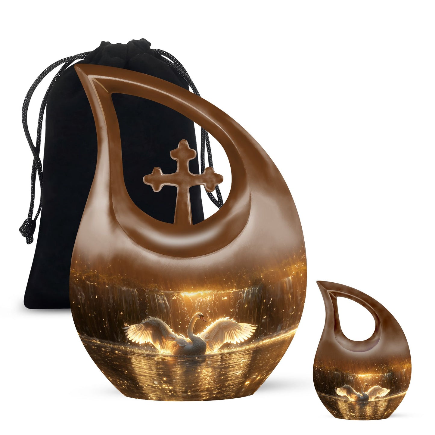Personalized Bird Cremation Urn for Men & Women - 10-inch, 200 cu in - Yatskia