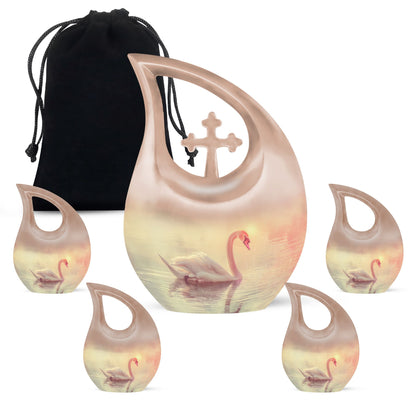 Personalized Bird Cremation Urn for Mom - 10-inch, 200 cu in - Yatskia