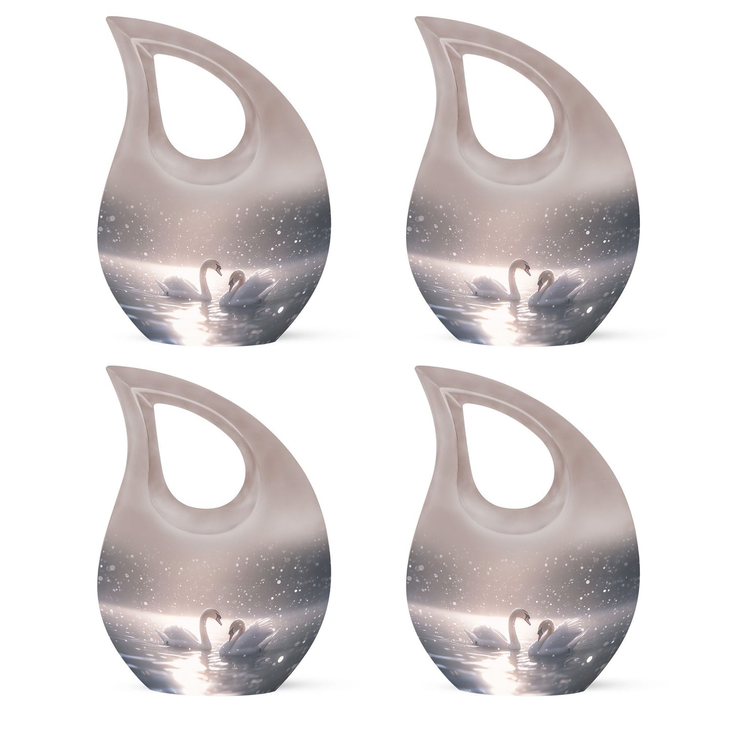 Swan Theme 3 Inch Keepsake Pack of 4