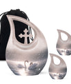 Swan Theme Large Urn With 2 Keepsake Urn