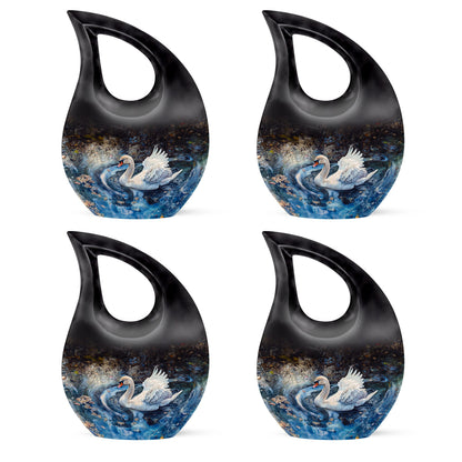 Swan Theme 3 Inch Keepsake Pack of 4