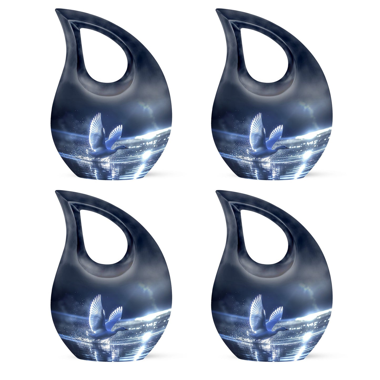 Swan Theme 3 Inch Keepsake Pack of 4