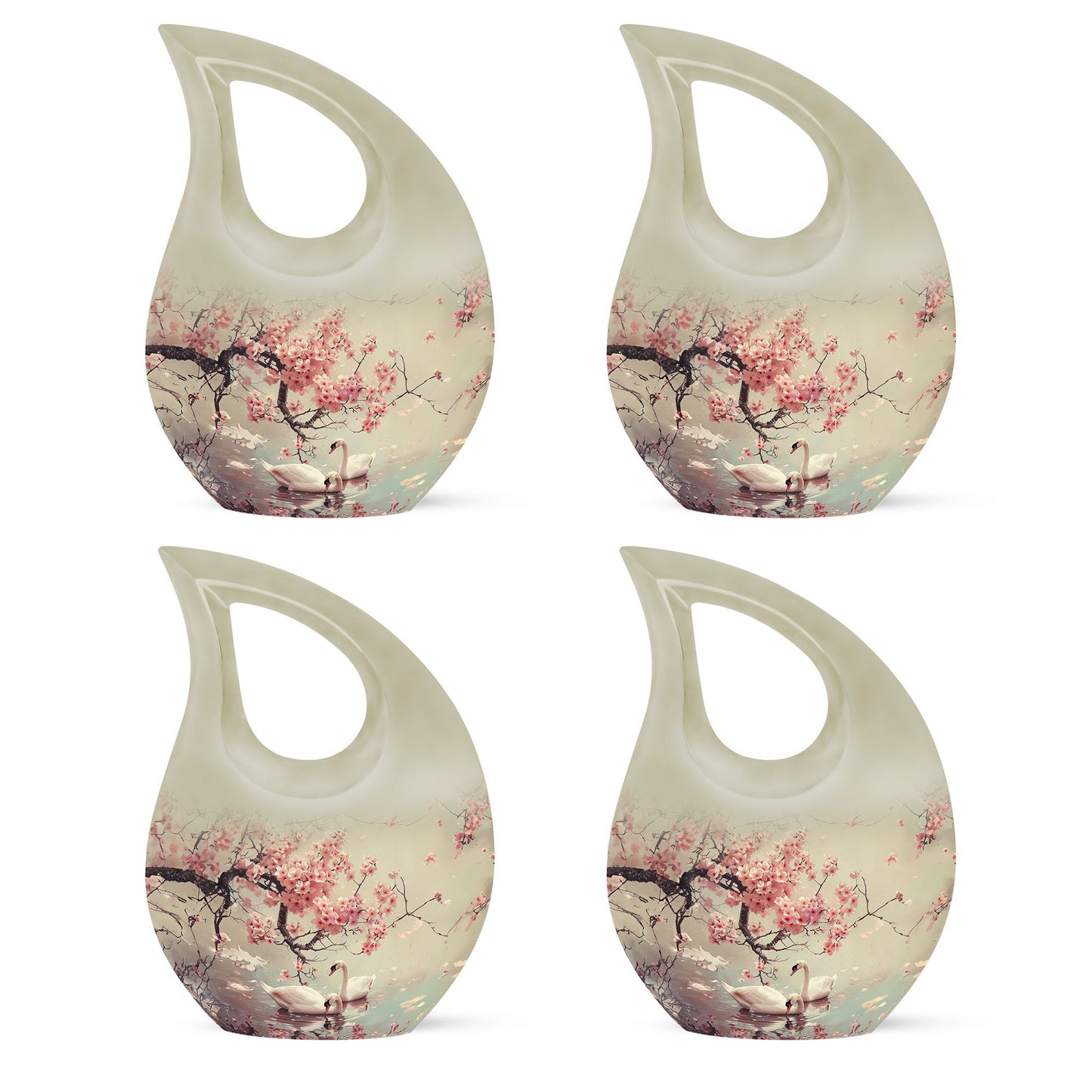 Swan Theme 3 Inch Keepsake Pack of 4