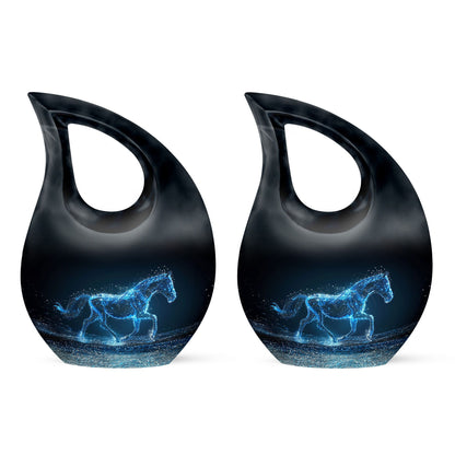 Running Horse Cross Drop affordable cremation urn