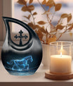 Running Horse Cross Drop affordable cremation urn
