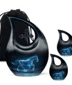 Running Horse Cremation Urn - Burial Urns For Adult Human Ashes