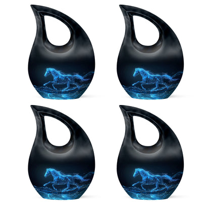 Runing Horse Theme 3 Inch Keepsake Pack of 4