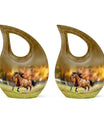 Runing Horse Theme 3 Inch Keepsake Pack of 2