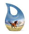 10-inch Running Horse urn