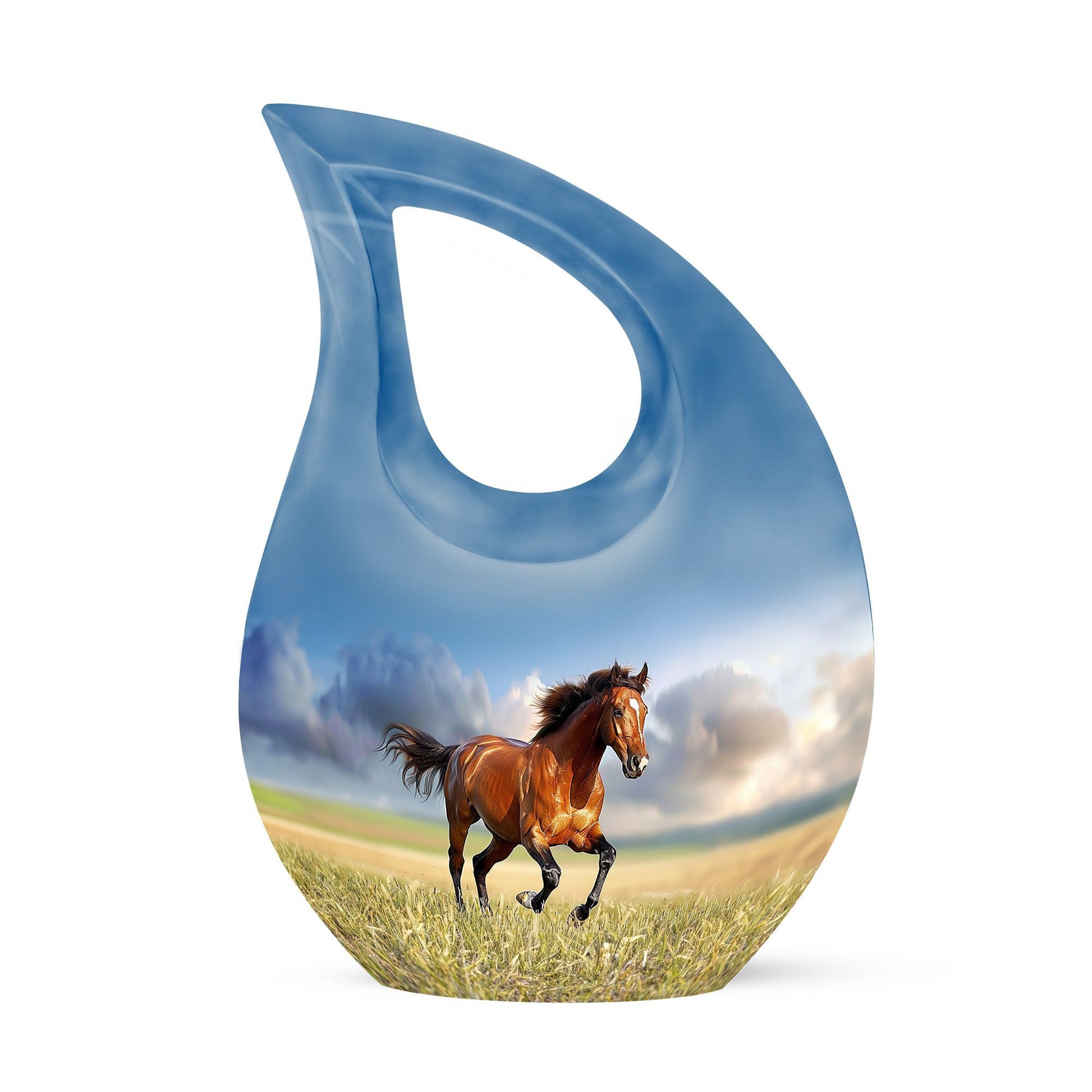 10-inch Running Horse urn