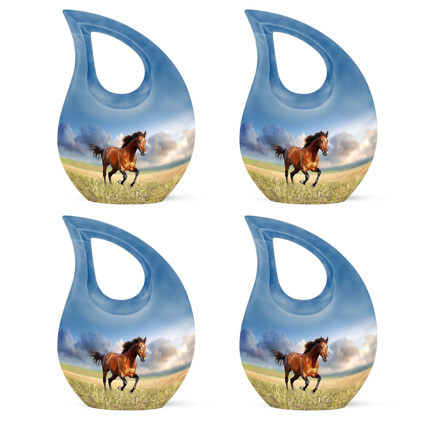 10-inch Running Horse urn