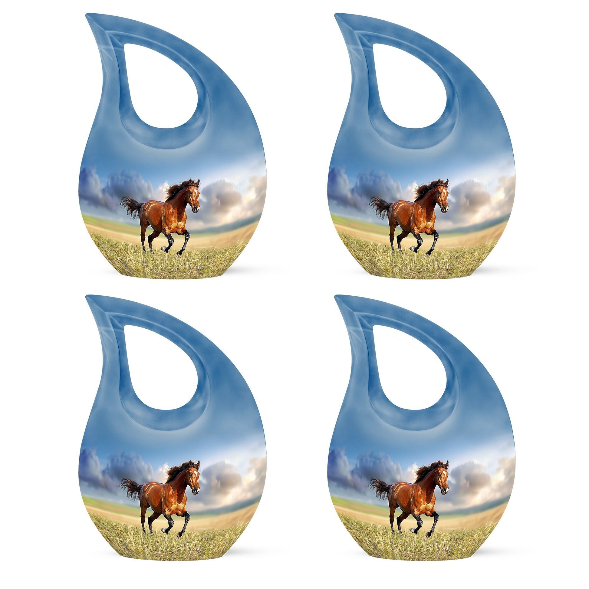 10-inch Running Horse urn