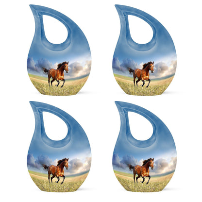 10-inch Running Horse urn
