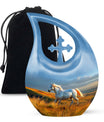 Running Horse Memorial Urn - Large Cremation Urns For Women Ashes