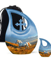 Running Horse Memorial Urn - Large Cremation Urns For Women Ashes