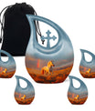Running Horse Burial Urn - Mini Cremation Urns For Human Ashes