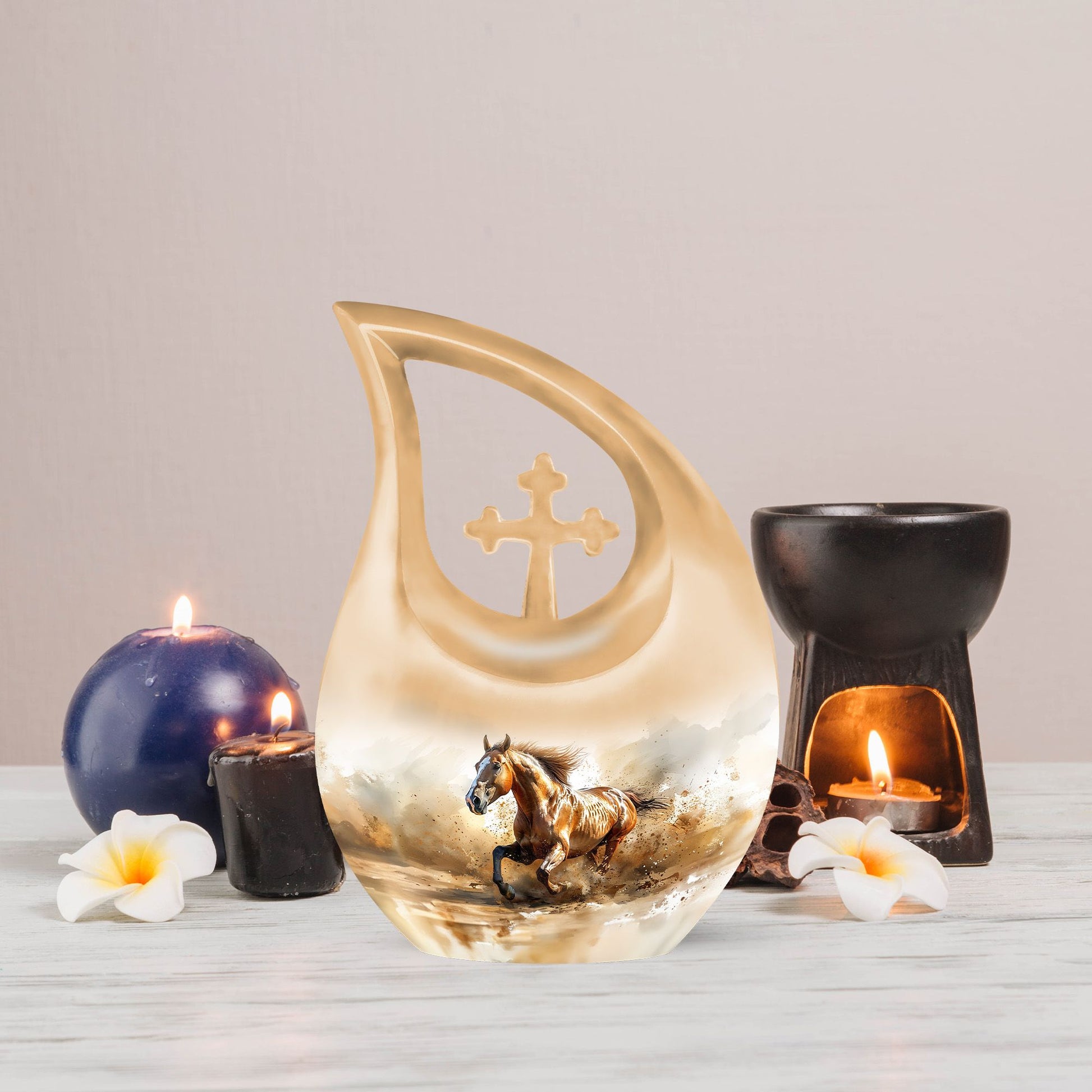 10 Inch Running Horse Memorial Urn