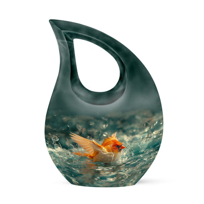 Cardinal Cross Drop Urn