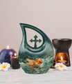 Cardinal Cross Drop Urn