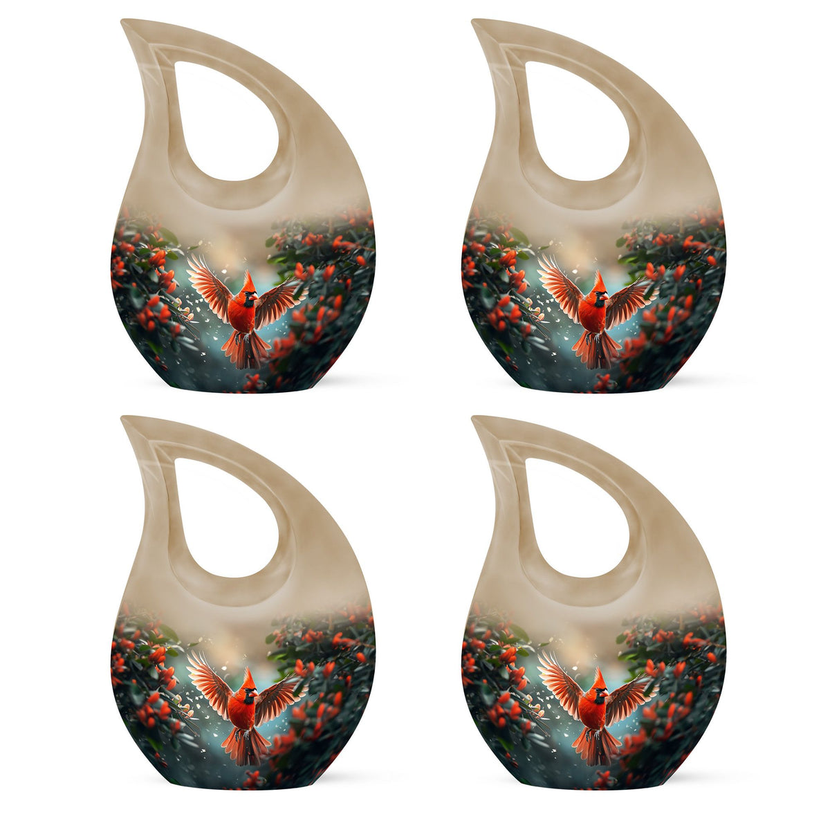 Cardinal Theme 3 Inch Keepsake Pack of 4