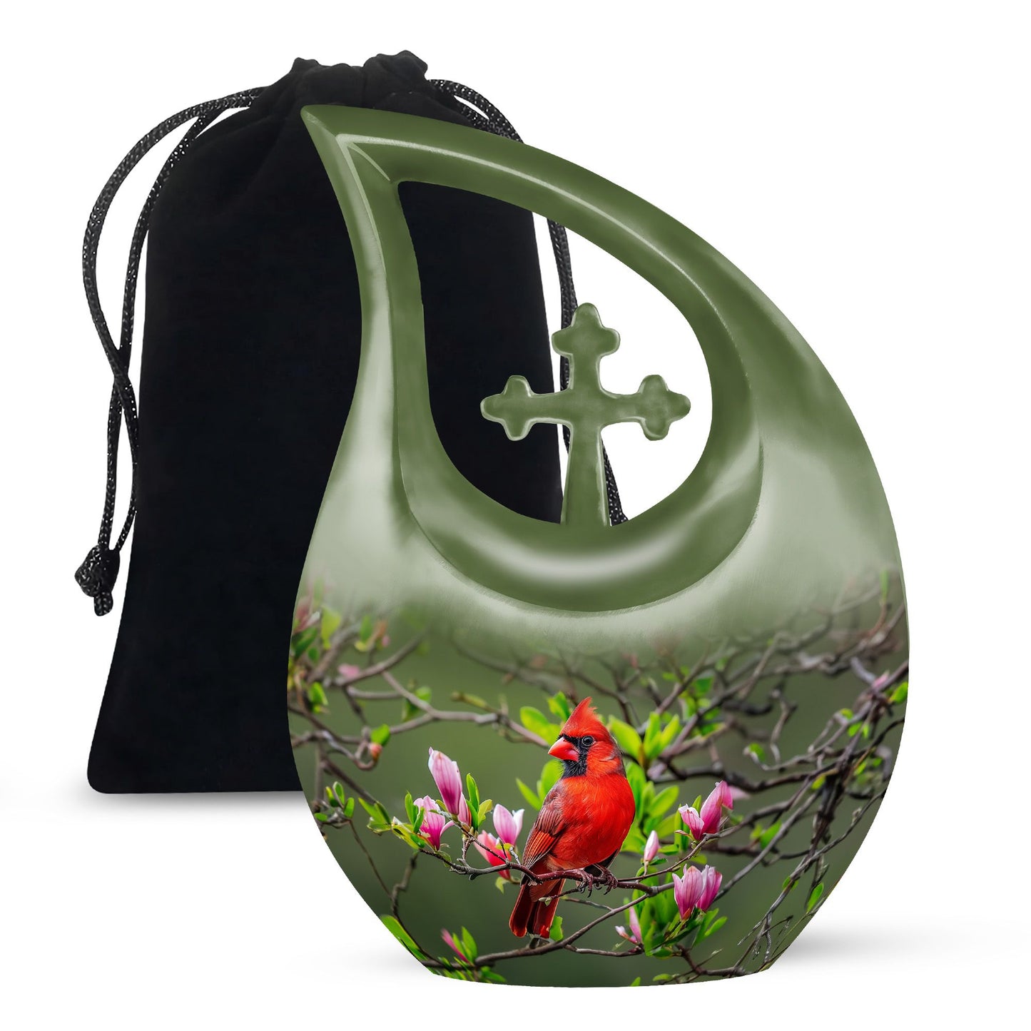 Cardinal Theme Large Urn 10 Inch