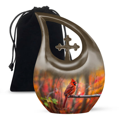 Cardinal Theme Large Urn 10 Inch