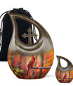 Cardinal Theme Large Urn With 1 Keepsake Urn