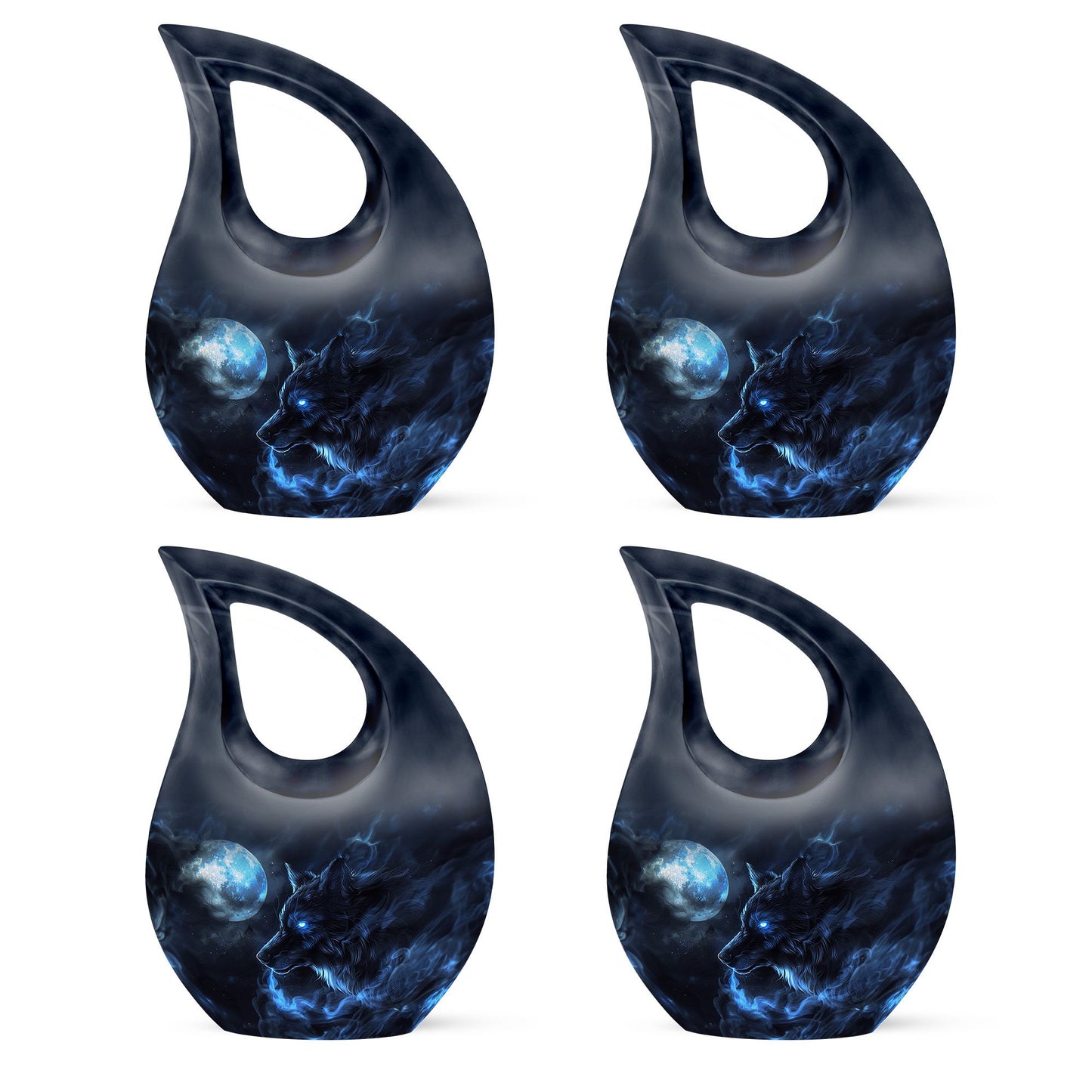 Wolf Theme 3 Inch Keepsake Pack of 4