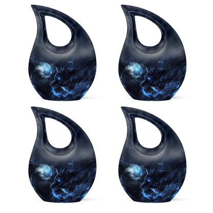 Wolf Theme 3 Inch Keepsake Pack of 4