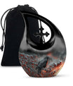Crow Memorial Urn - Burial Urns Urn For Ashes For Men and Women