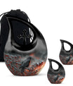 Crow Memorial Urn - Burial Urns Urn For Ashes For Men and Women