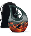 Handmade Crow Memorial Urn - Cremation Urns For Human Ashes