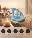 10-inch affordable Turtle Urn with Cross Drop design