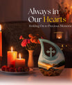 10-inch affordable Turtle Urn with Cross Drop design