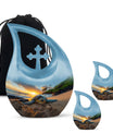 10-inch affordable Turtle Urn with Cross Drop design