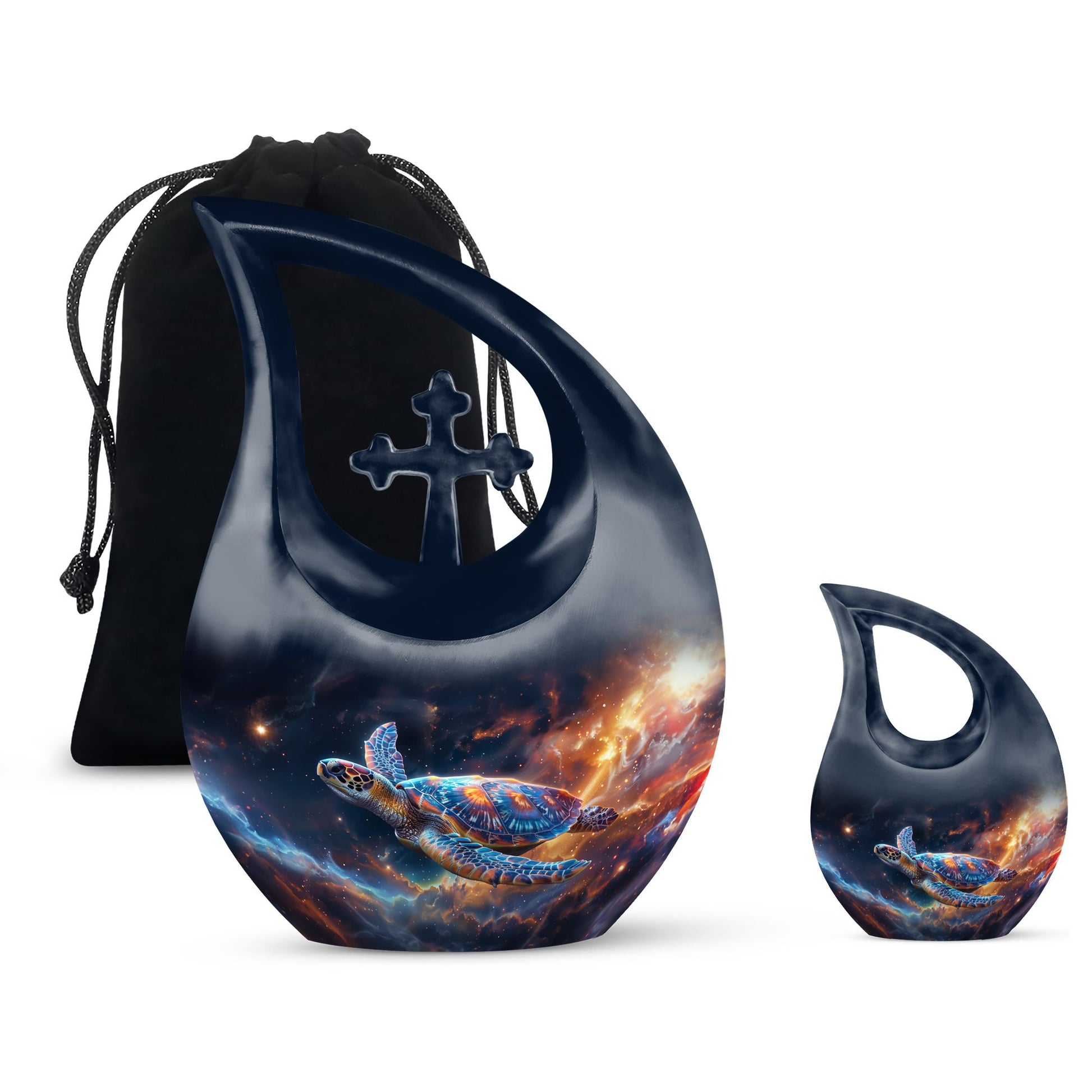 Turtle Funeral Urn -  Burial Urns For Adult Human Ashes