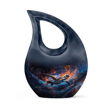 Cross Drop Design Turtle urn for ashes