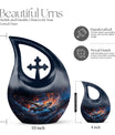 Cross Drop Design Turtle urn for ashes