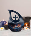 Cross Drop Design Turtle urn for ashes