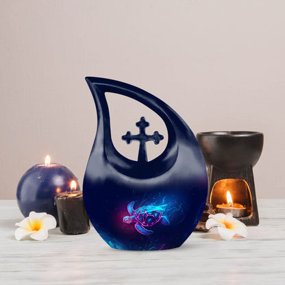 10 Inch Turtle themed urn