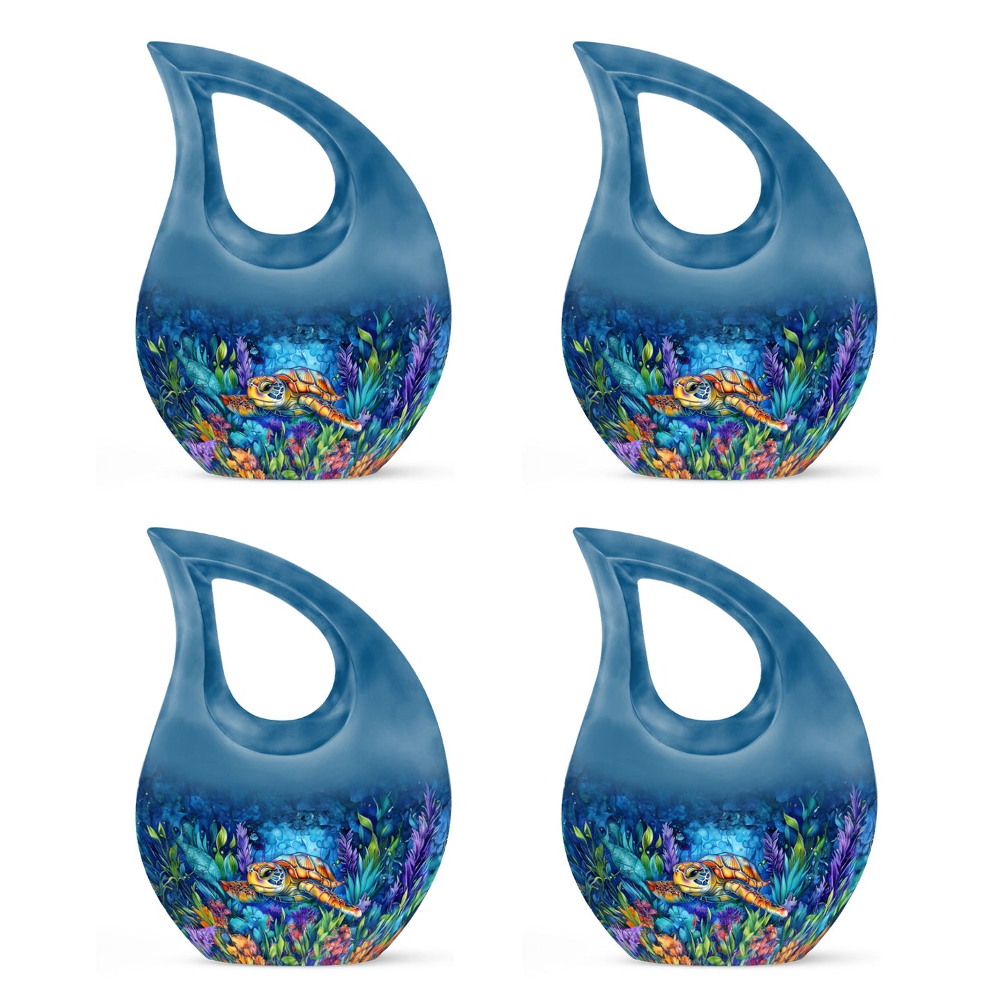 Turtle Theme 3 Inch Keepsake Pack of 4