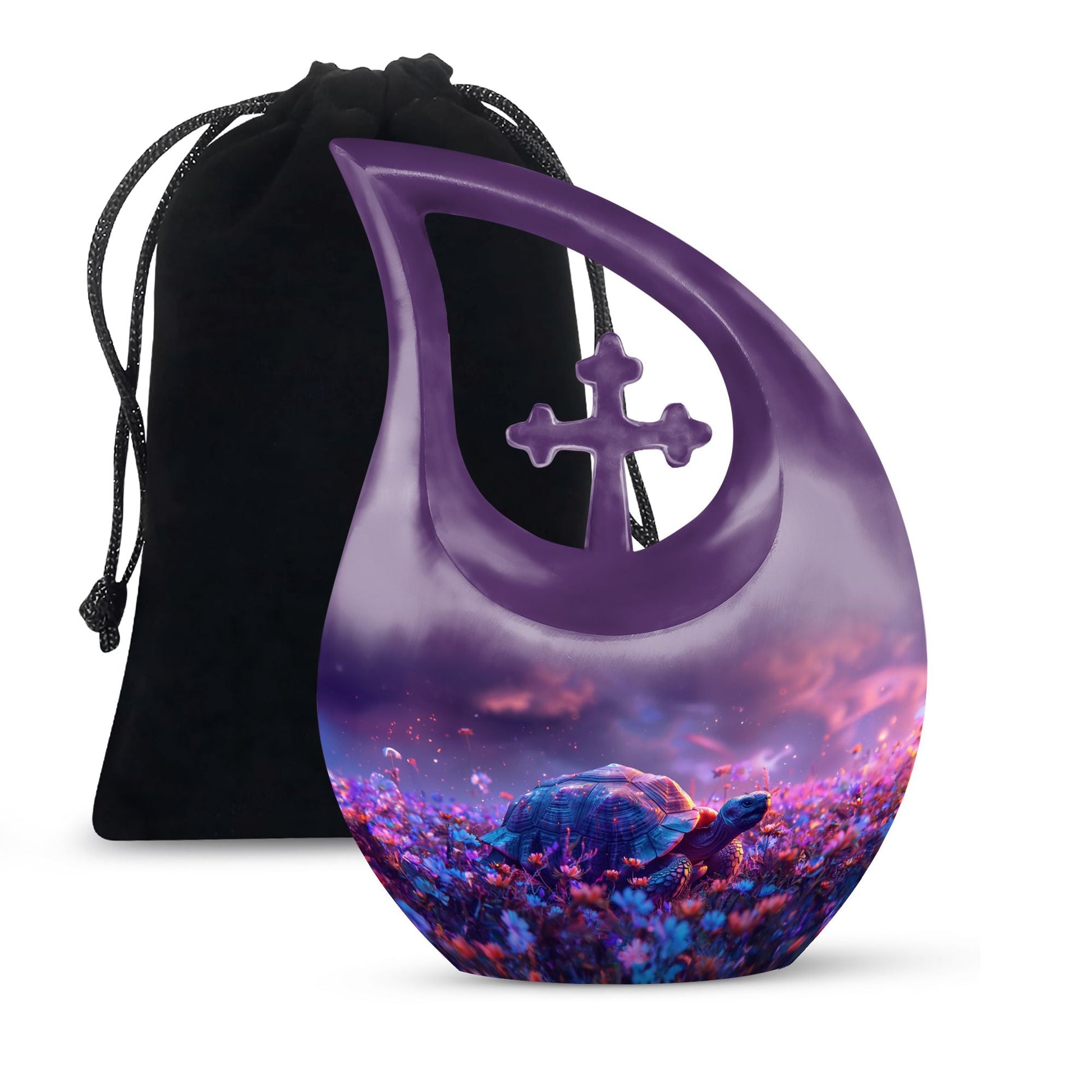 Turtle Memorial Urn - Cremation Urn For Human Ashes For Mom and Dad