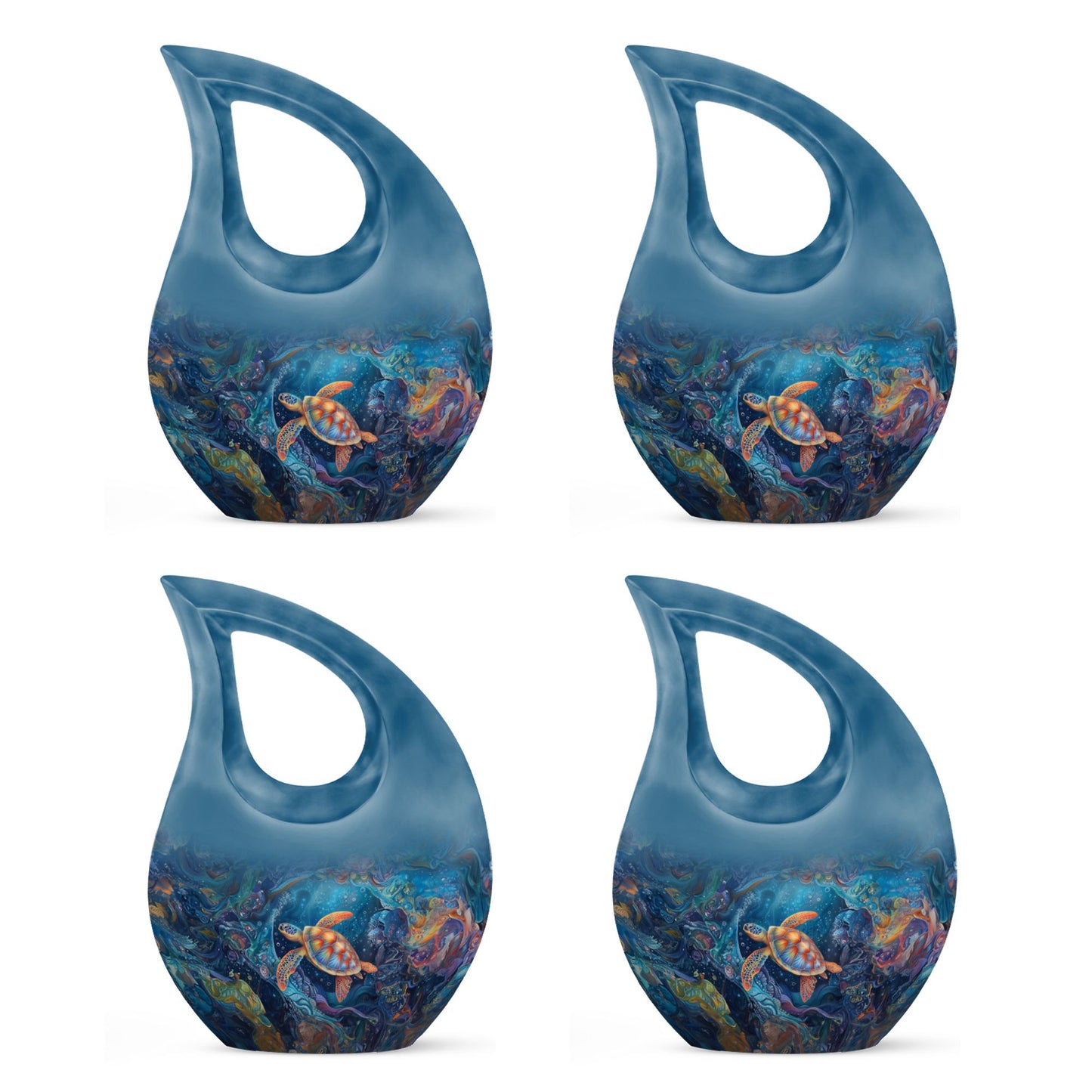Turtle Theme 3 Inch Keepsake Pack of 4