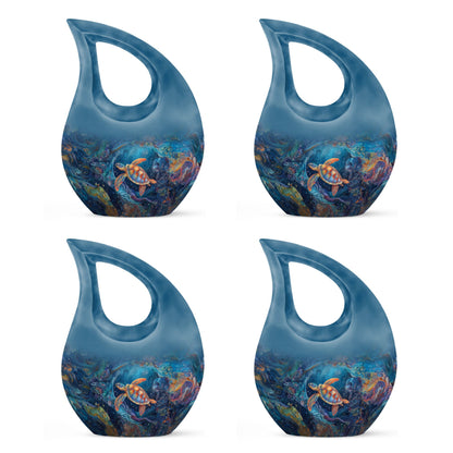 Turtle Theme 3 Inch Keepsake Pack of 4