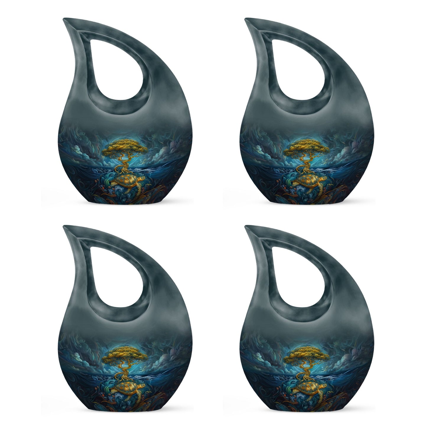 Turtle Theme 3 Inch Keepsake Pack of 4